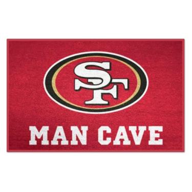 Imagem de FANMATS 14365 NFL San Francisco 49ers Nylon Universal Man Cave Starter Rug 48,2 cm x 76,2 cm