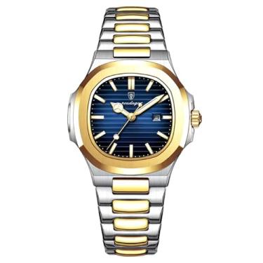 Imagem de Relógio Poedagar P613B Luxo 789 (Dourado Azul)