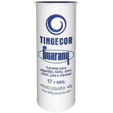 Imagem de Tinta p/ Tecido Corante Tingecor Guarany 40g Tintol Azul