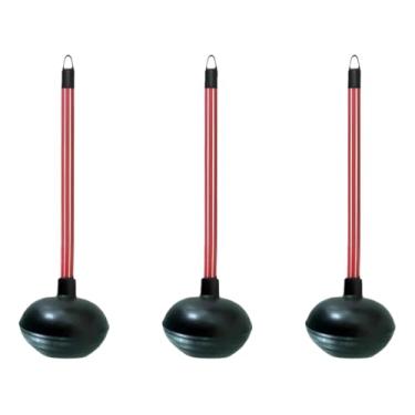 Imagem de Kit 3 Desentupidor de Vaso Sanitário Alta Pressão Para Banheiro e Pia – Remove Entupimentos em Ralos, Privadas e Encanamentos – Desentupidor Potente Multiuso Doméstico Fácil de Usar e Eficaz