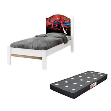 Imagem de Cama Adesivada Solteiro Personagens Acompanha Colchão 188x88 D20 - Any