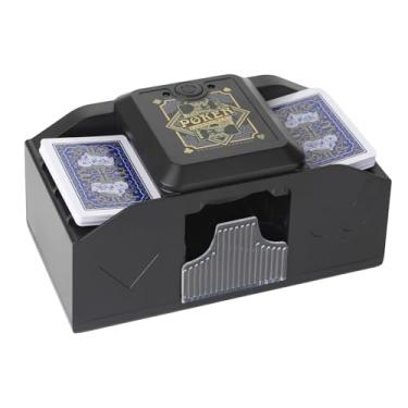 Imagem de YXYFDC Automatic Card Shuffler, Rechargeable 1-2 Deck Automatic,Auto Lnduction&Timing-Low Noise for UNO/Phase 10/Playing Card/Texas Hold'em/Blackjack
