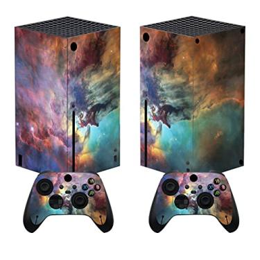Imagem de PlayVital Capas de vinil personalizadas Mystic Nebula para controle sem fio Xbox Core, adesivos de capa de decalque para controle de console Xbox Series X