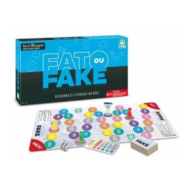 Imagem de Jogo De Tabuleiro Fato Ou Fake 120 Cartas - Nig 1147