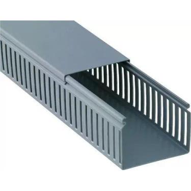 Imagem de Canaleta Recorte Fechado Cinza 30x50mm 2 M - Dutoplast