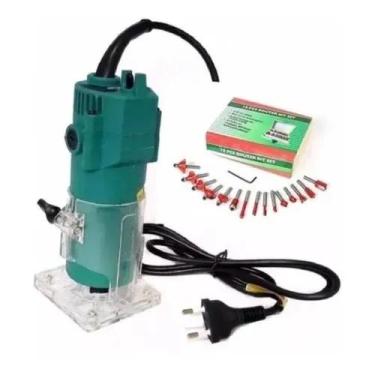 Imagem de Kit Tupia 350W 220V + Fresa Para Madeira 12 Peças - Nakazaki