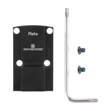 Imagem de FOCUHUNTER Placa adaptadora para câmera e visor, adaptador de montagem óptica, acessórios profissionais, placa fácil para trilhos, compatível com esportes ao ar livre e recreação, leve