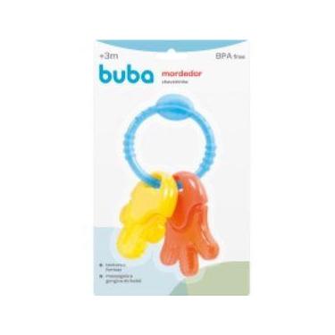 Imagem de Mordedor buba com agua chaveirinho ergonômico texturas