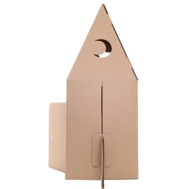 Imagem de Kit Foguete Casinha Para Brincar - Papelão - Eu Amo Papelão