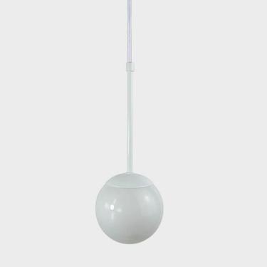 Imagem de Pendente Globo Esfera De Vidro 12cm - Branco - Vidro Branco