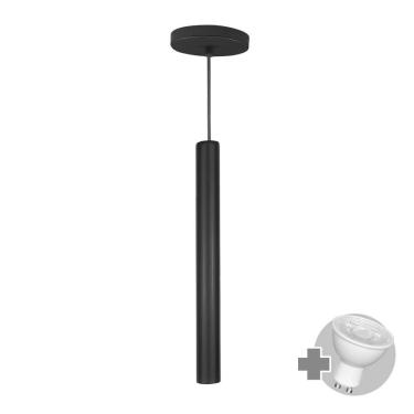 Imagem de Pendente Tubo Palito 45cm - Preto + Lampada Led 4w