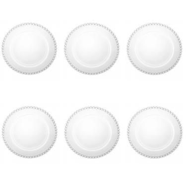 Imagem de Conjunto De Pratos De Sobremesa De Cristal 06 Peças Coração Lyor