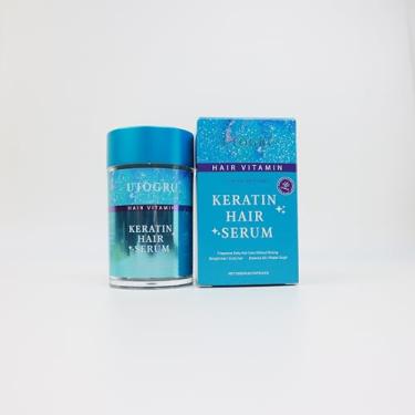 Imagem de Generic Utogru Keratin Serum Para Cabelos Crespos E Danificados - Cápsulas De Óleo Hidratante Modelador Com Abacate, Leave-In Antifrizz, Vitaminas A, B5