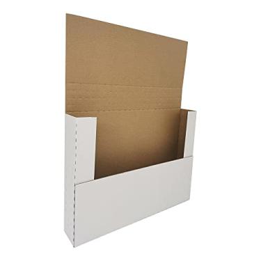 Imagem de CH-BOX Pacote Com 150 Envelopes De Papelão Ondulado Ch-Box, 30,5 Cm X 23,5 Cm, 5 Fácil Dobrar, Altura Ajustável, Branco (Em1292-150)
