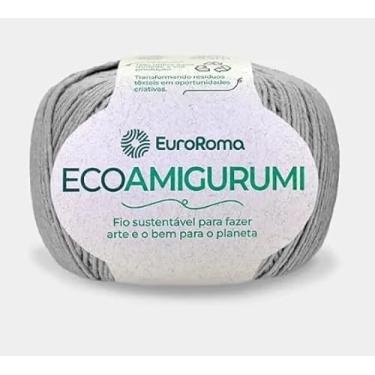 Imagem de Linha para Crochê, Ecoamigurumi, Cinza, 8/7 Fios, 160 grs, 254 mts, Euroroma