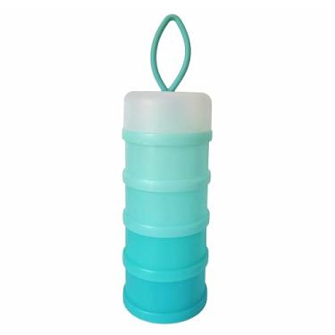 Imagem de BJLIIO Recipiente Para Armazenamento De Lanches Com Trava Giratória 4 Peças, Viagem Portátil E Empilhável Antiderramamento Fórmulas Proteína Em Pó, Nozes Frutas, Recipientes Plástico Duráveis Sem Bp