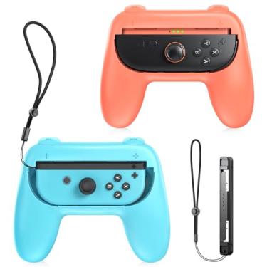 Imagem de [Both for Switch 2 and 1] FYOUNG Hand Grips for Nintendo Switch 2/Switch Controllers, Comfortable Grip for Joycon 2&for Joy con Accessories, Ergonomic Handle Holder Reduces Hand Fatigue