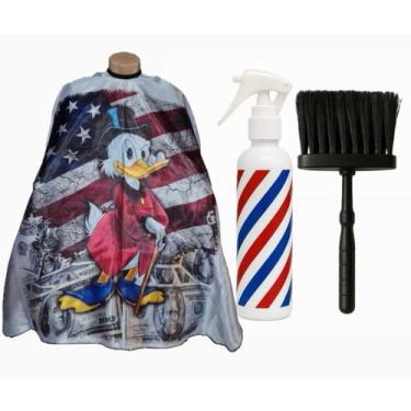 Imagem de Kit Cabeleireiro Capa Personalizada Com Borrifador e Espanador - Barbe
