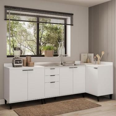 Imagem de Conjunto Balcões Miami Coast Carraro Branco