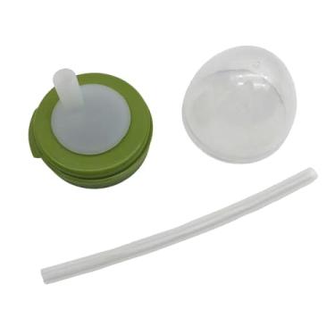 Imagem de Fenteer a tampa da tampa da lata de cerveja de coca -cola pode cobrir o selador com canudos bebem superior para uso doméstico, Verde