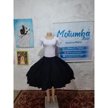 Imagem de Saia Simples Serão Tam Unico - Motumbá, Preto