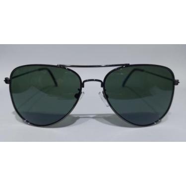 Imagem de Óculos de sol aviador Grafite lente G15 Verde - Unique