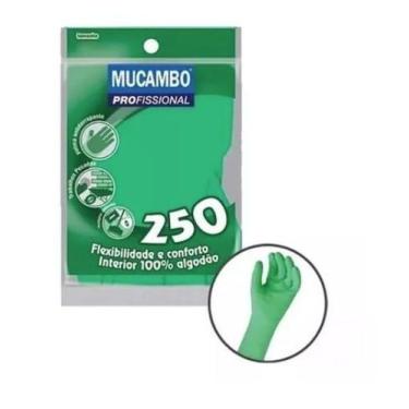 Imagem de Luva Latex MUCAMBO Forrada Verde, Extra Grande