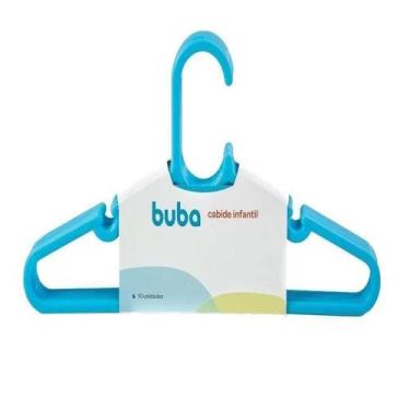 Imagem de Kit Com 10 Cabides Infantil Azul Buba - Cia Bebê - Buba Toys