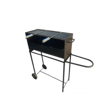 Imagem de Churrasqueira 2 Repartições Com 1 Grelha De Inox 2 Repartições Preto