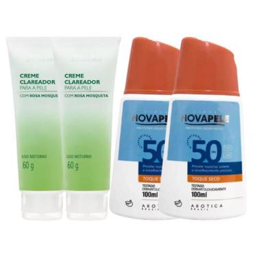 Imagem de Kit 2 Creme Clareador Para a Pele Com Rosa Mosqueta Sofisticatto + 2 P