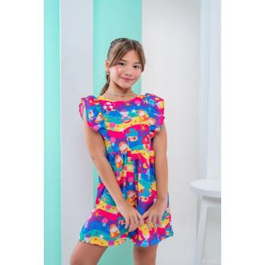 Imagem de Macaquinho Infantil Menina Estampa Fadas Bonekinhas, 04, Estampado, Co