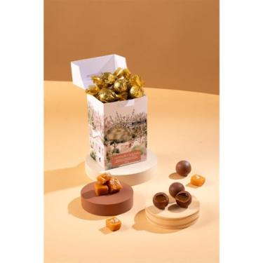 Imagem de Caixa Bombom Chocolate ao Leite com Recheio de Caramelo Salgado 132g -