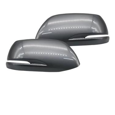 Imagem de 1 par de capas para espelho retrovisor lateral, compatível com CRV CR-V 2012 2013 2014 2015 2016(Deep Silver LH RH)