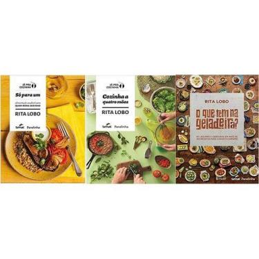 Imagem de KIT 3 LIVROS RITA LOBO SO PARA UM + Cozinha a quatro mãos + O Que Tem 