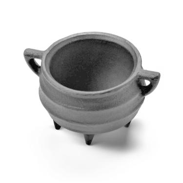 Imagem de Caldeirão Tripé Miniatura Ferro Panela Mineira 6x5,5cm 100ml