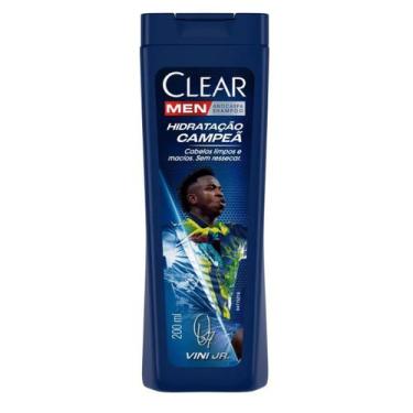Imagem de Shampoo Clear Men Hidratação Campeã 200 ml Anticaspa + Hidratação