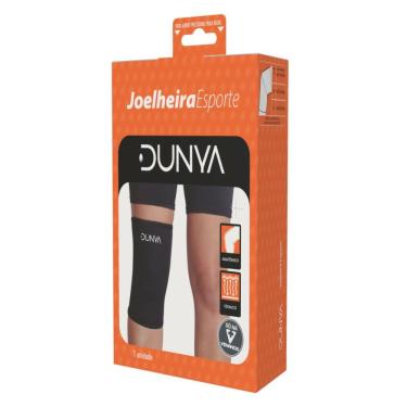 Imagem de Joelheira Dunya Esporte Preto P 1 Unidade