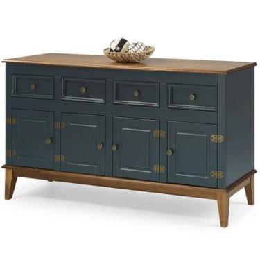 Imagem de Buffet Antoine 4 Portas e 4 Gavetas Azul Petróleo 150cm - 67879 - Sun 