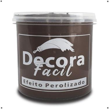 Imagem de Cimento Queimado Com Efeito Perolizado Decora Fácil 1kg - Marca, Marro