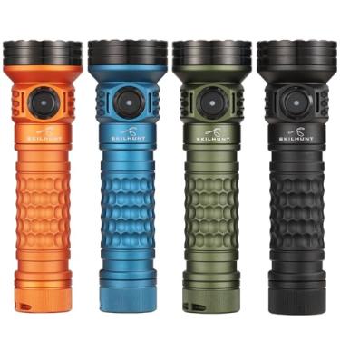 Imagem de SKILHUNT Mix-7 GEN2 Plus Multicolorido RGB Vermelho Verde Azul Branco UV365 Max 2000 Lumens Lanterna LED de Carregamento Magnético, EDC, Exterior, Super Power (Preto, Branco Frio)