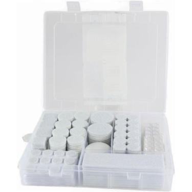 Imagem de Jogo de feltro adesivo para móveis com 388 peças branco - TBZ414 - Tuu