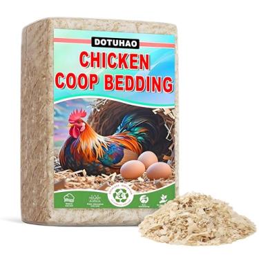 Imagem de DOTUHAO Aparas de pinheiro, aparas de madeira, cama de galinheiro, galinheiro totalmente natural, cama de galinha, cama de pinheiro de animais pequenos para porquinhos-da-índia, coelhos, hamsters