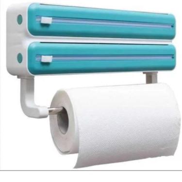 Imagem de Dispenser Porta Papel Toalha Aluminio 3 Em 1 Novo Design - MRS, Verde