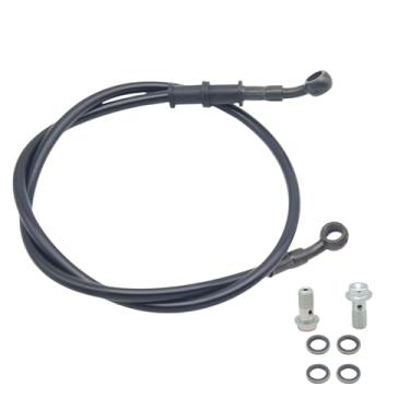 Imagem de GY6 Kit de mangueira de freio para bicicleta suja ATV Scooter 10 mm Banjo + parafuso banjo de aço inoxidável M10x1,25 (28 mm) e arruelas - Compatível com scooters chinesas 50cc-150cc, Go Karts, Quad