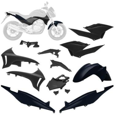 Imagem de Kit Carenagem 7 Peças Moto Honda Cb 300r Ano 2010 2011 2012 - Pro Tork