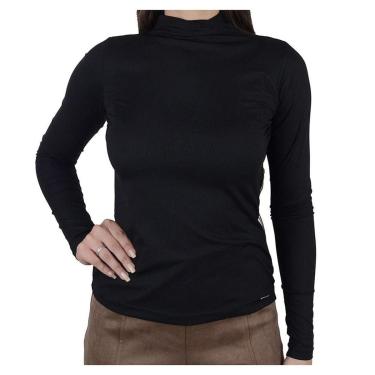 Imagem de Blusa Feminina Olho Fatal ML Canelada Preta - 60183-Feminino