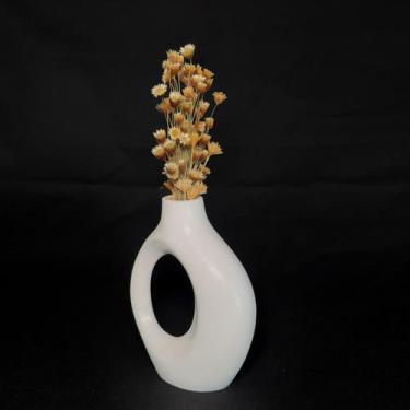 Imagem de Arranjo de Flores Sempre-Vivas Naturais em Vaso Decorativo DUPLO, Bran