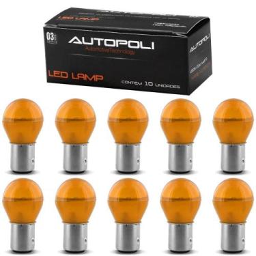 Imagem de Lampada  Led Bulb Ba15s 3w 12v Ambar (1141) 1 Polo (Cx) - AUTOPOLI