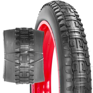 Imagem de SIMEIQI Pneus de bicicleta de montanha 20 x 4,0 26 x 4,0 (preto, 1 pneu, 20 x 4,0)