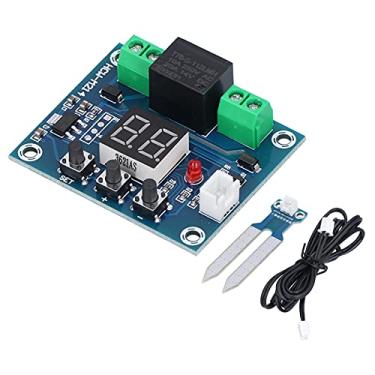 Imagem de Placa Controladora Digital de Umidade, Módulo Controlador HCW M214 de Irrigação Automática de Digital 12V Funciona Com Sonda para Fazenda, Blocos de Sensores